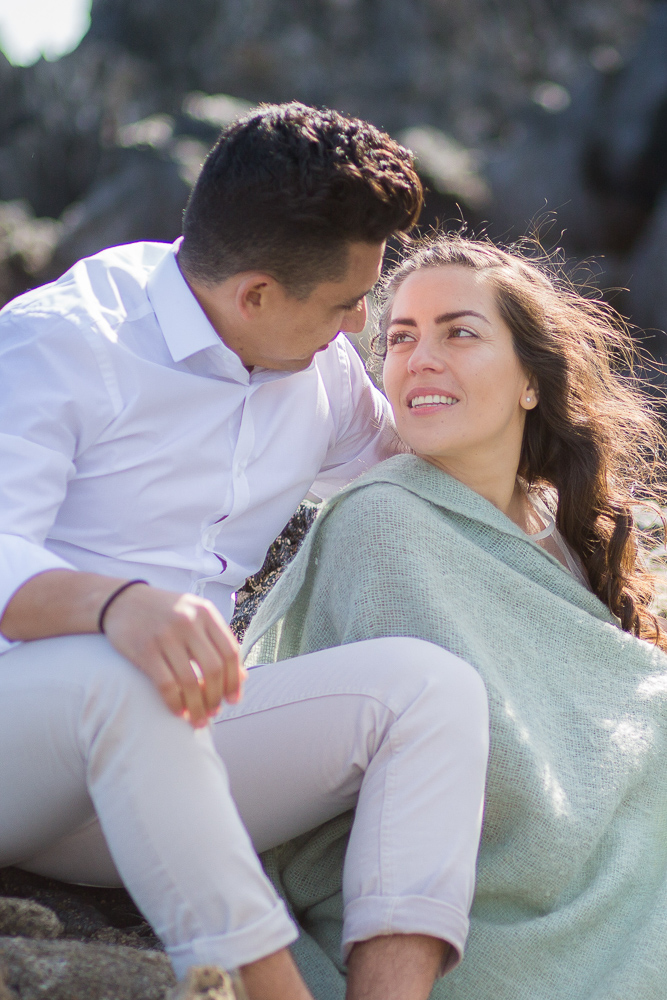 Beach engagement session by Frances - London based photographer