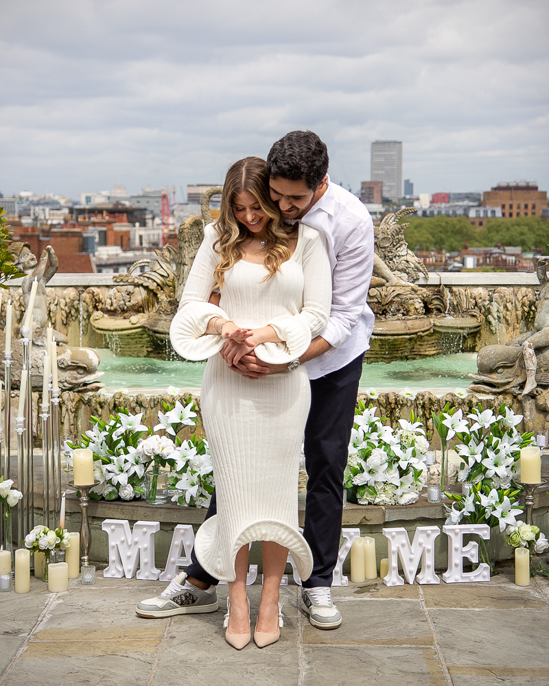 Rooftop marriage proposal in London - The Now Time