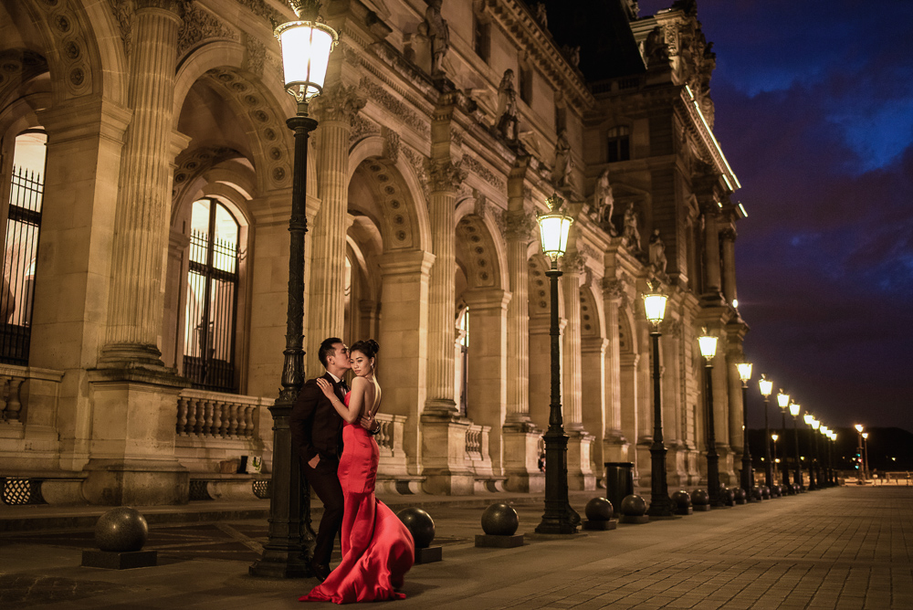 Night photography for creative engagement photos