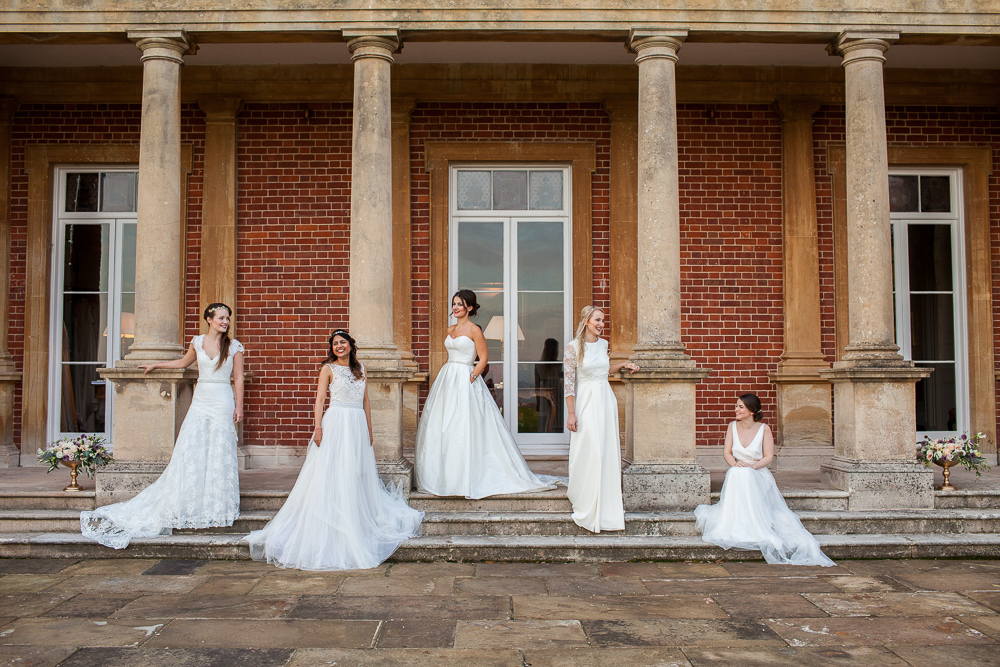 Photoshoot of a bride and her bridesmaids in London, UK