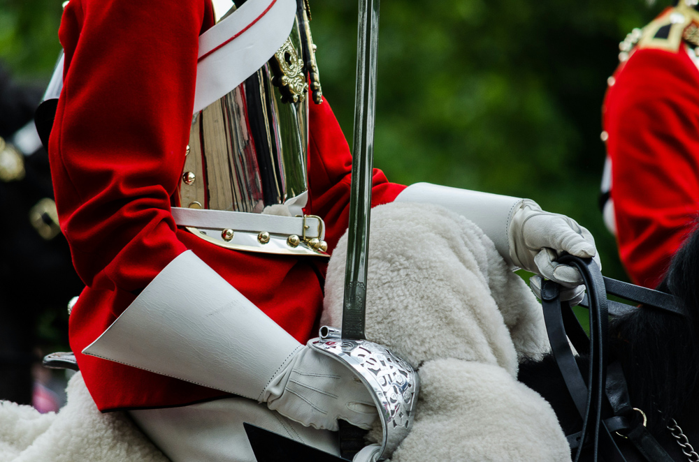 Close up Shot - Guard at Buckingham Palace