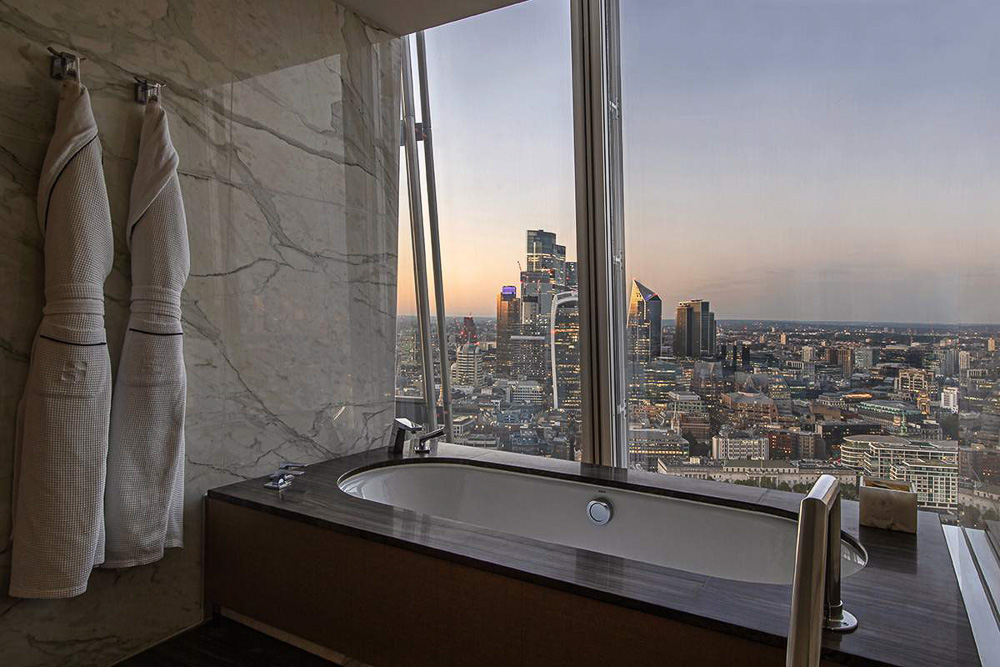 Shangri La The Shard London- View of the Suite's Bathroom