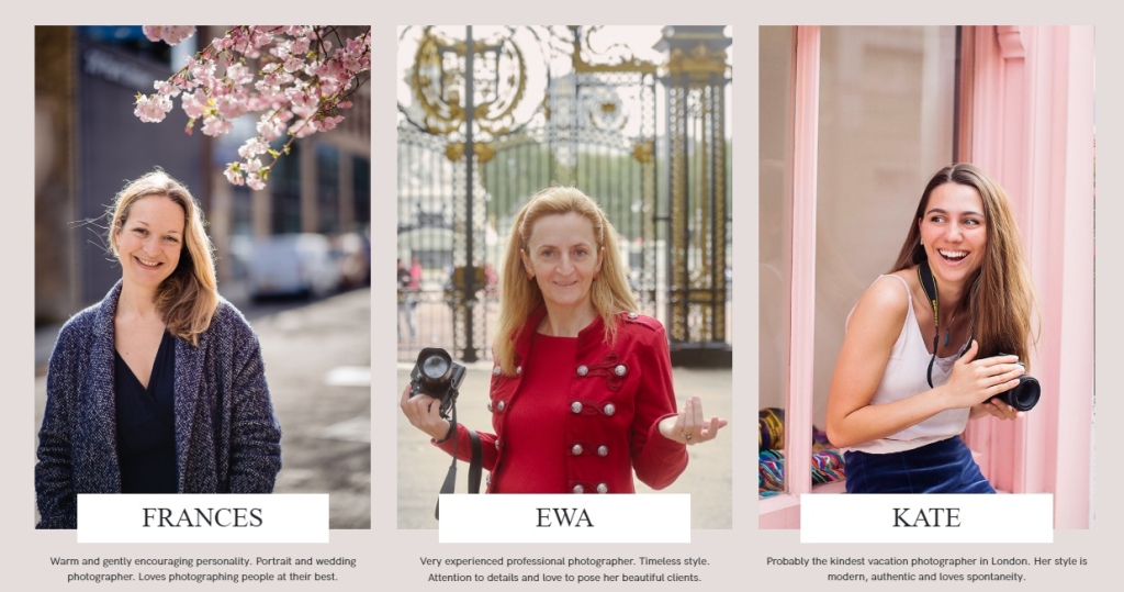 Professional female London vacation photographer team - The Now Time