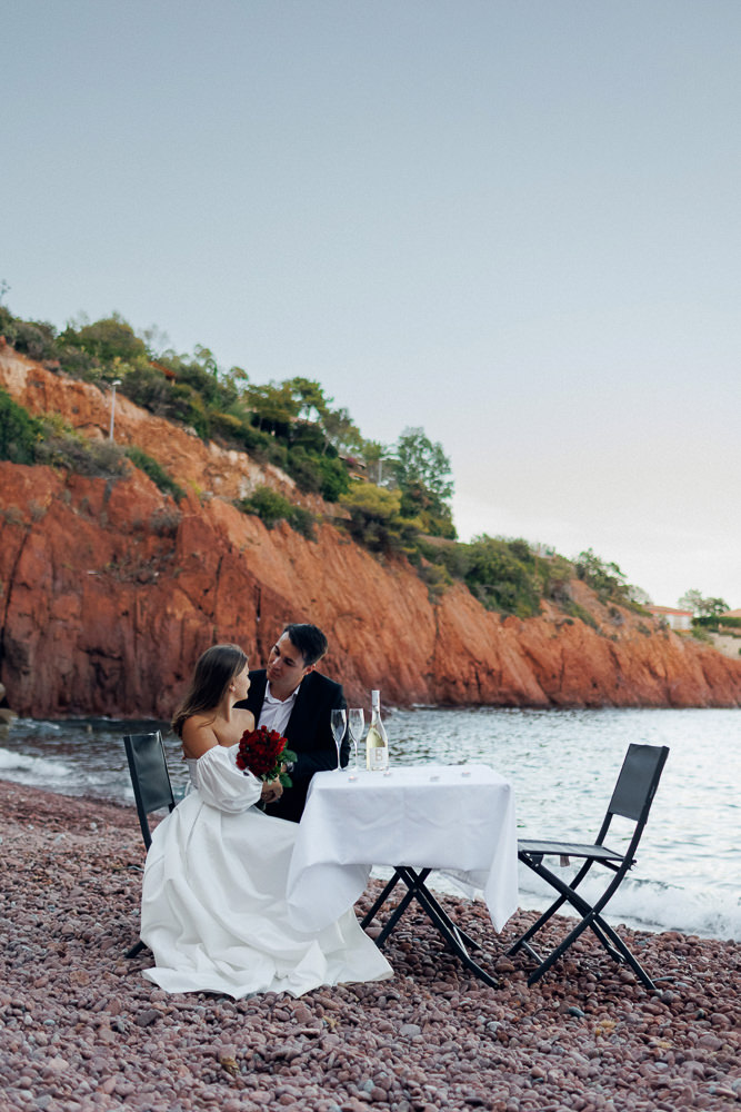 Corniche d'Or Wedding Photos Cannes Beach 4