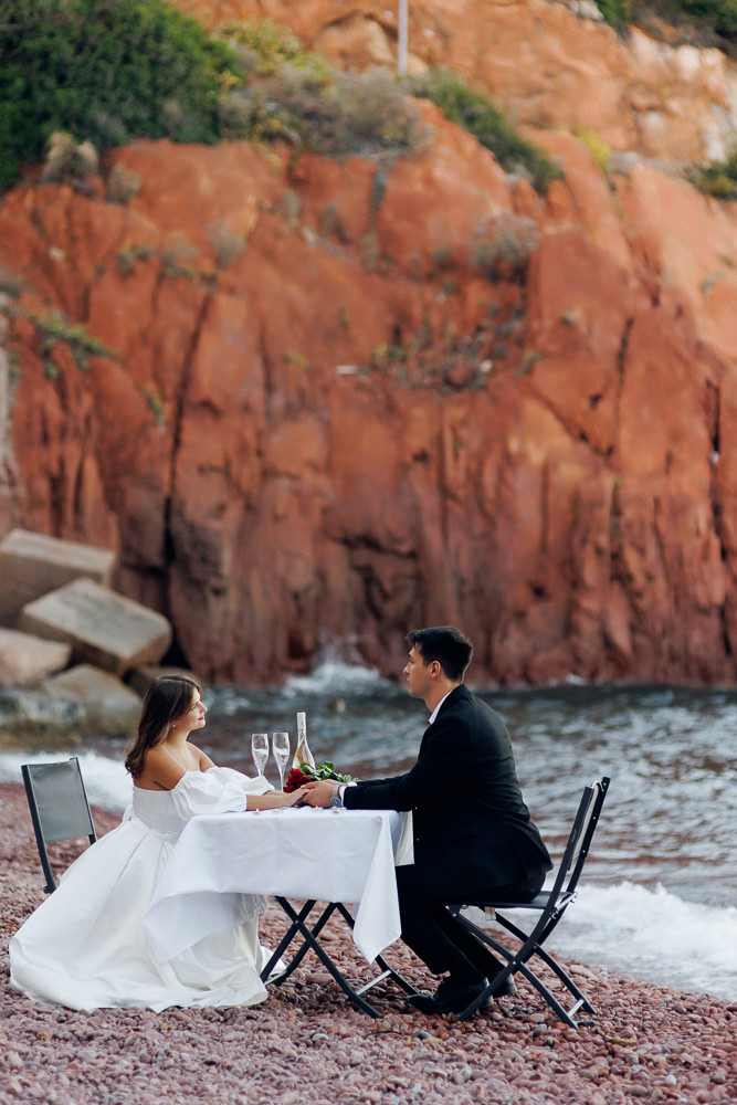 Corniche d'Or Wedding Photos Cannes Beach