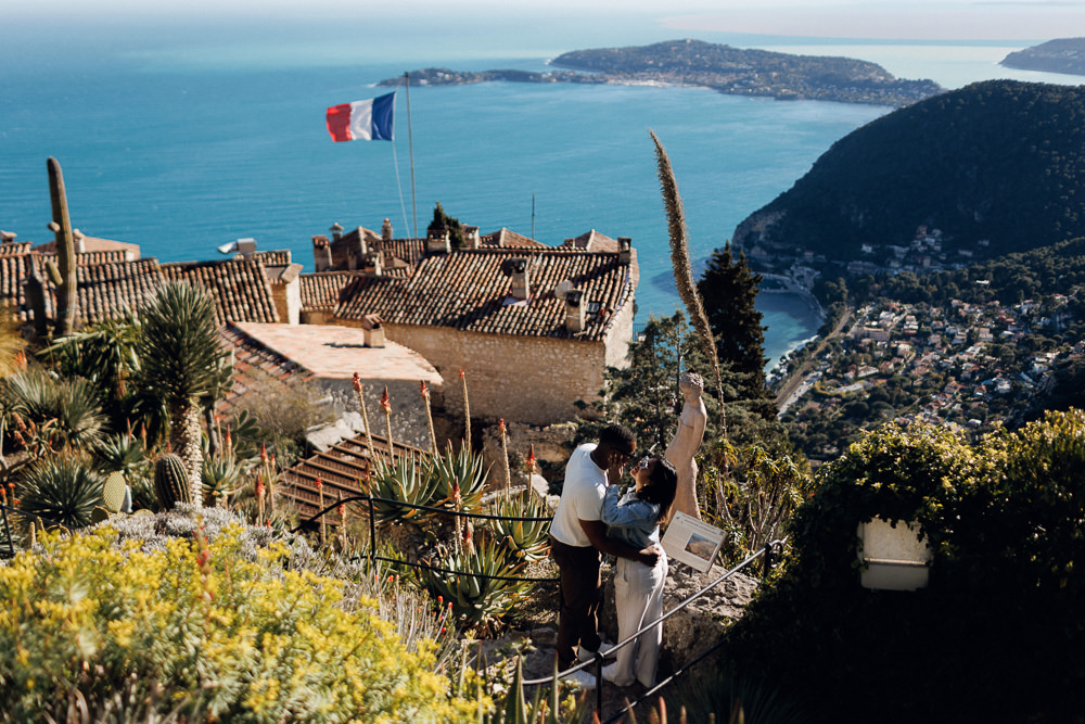 French Riviera Proposal - Exotic Gardens Eze