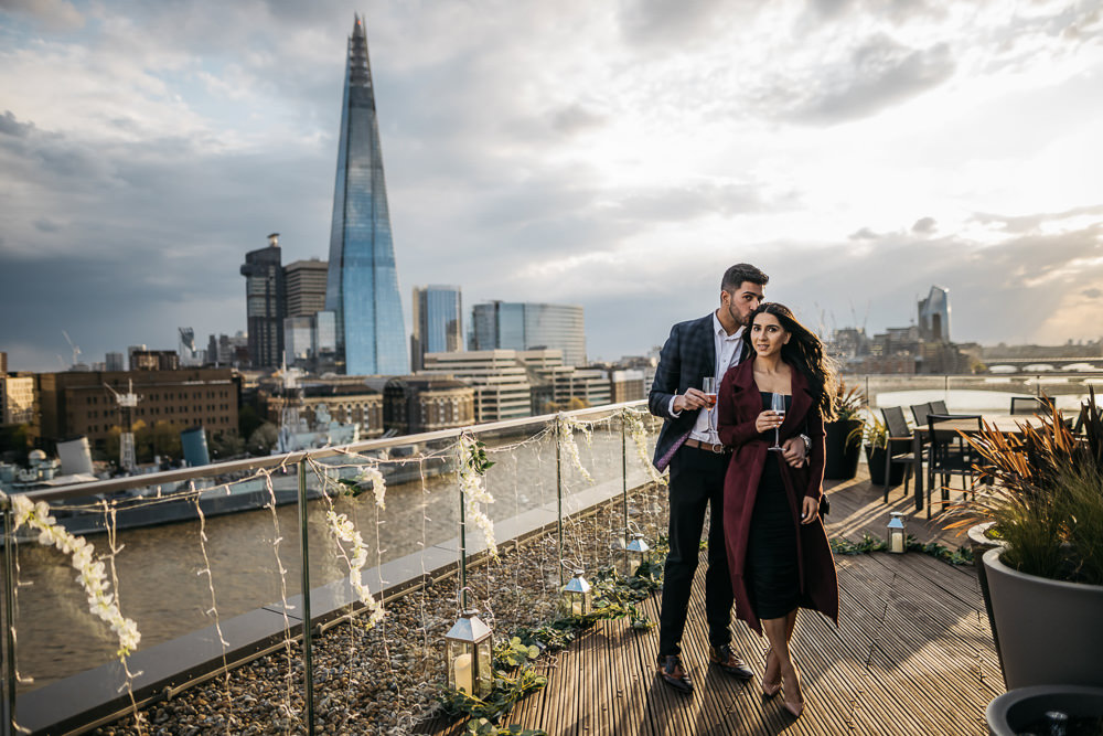 Proposal with a view at The Cheval Penthouse