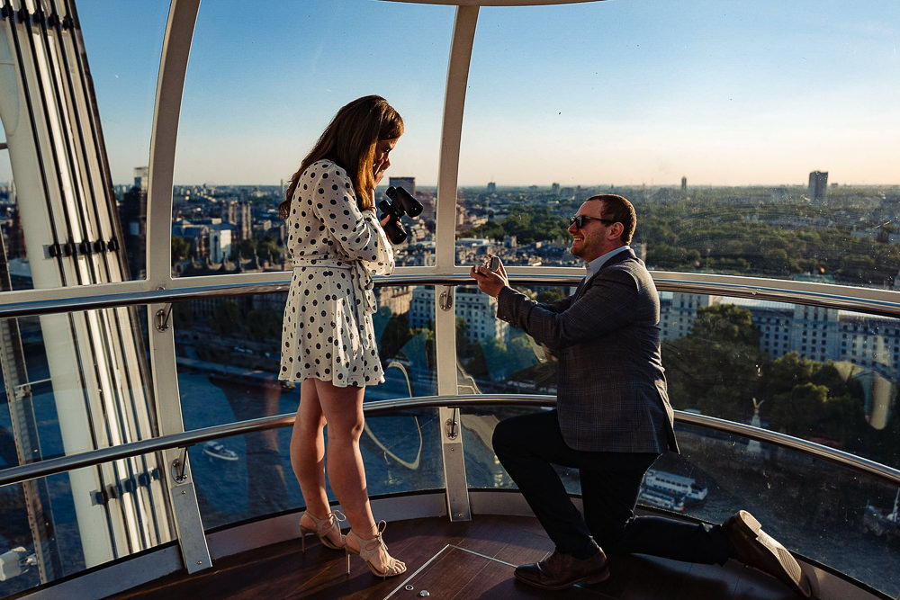 Private balcony with the London Eye view