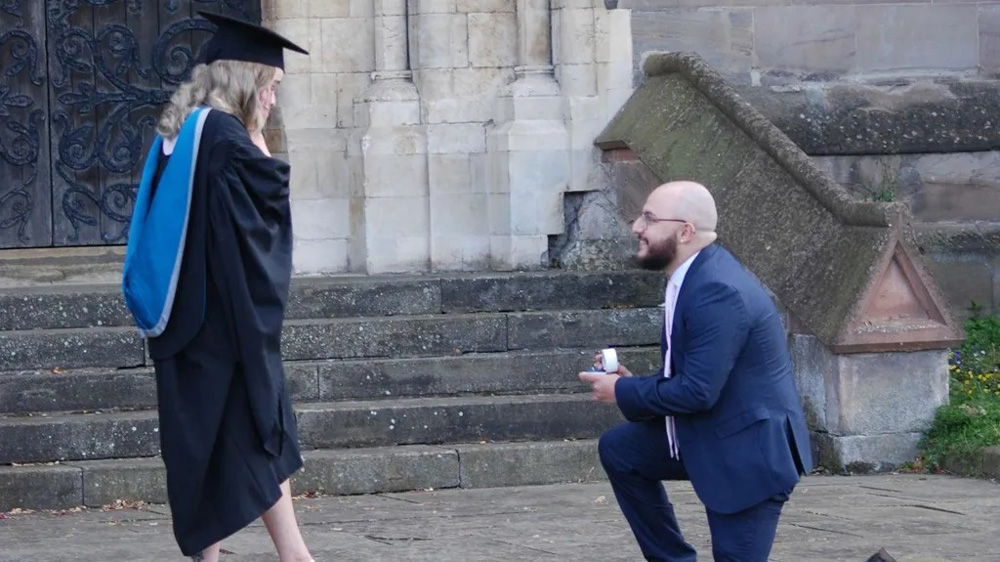 Proposing at graduation