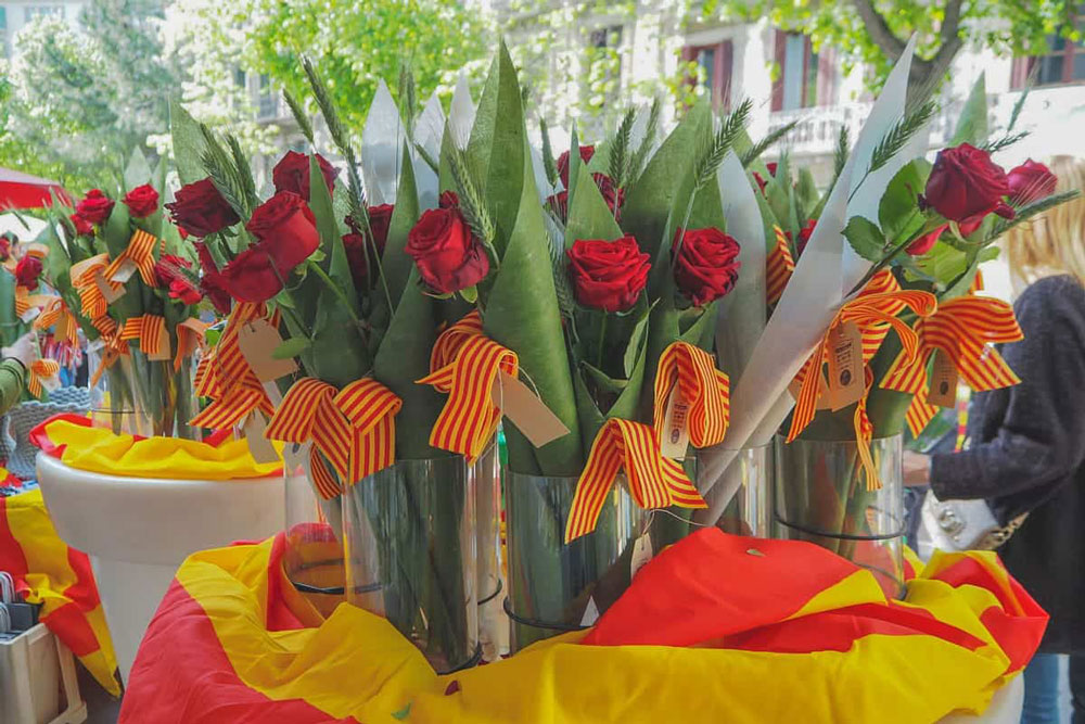 The Festival of Sant Jordi - flowers