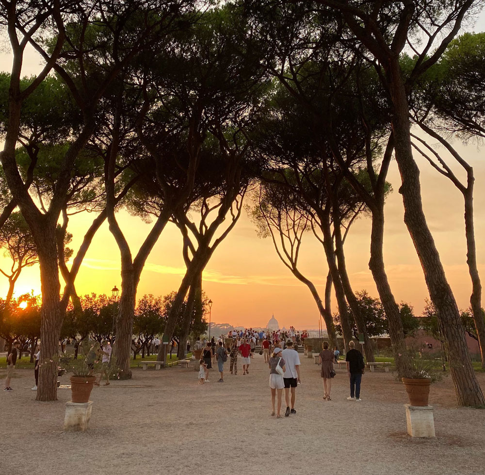 Sunset at Giardino degli Aranci