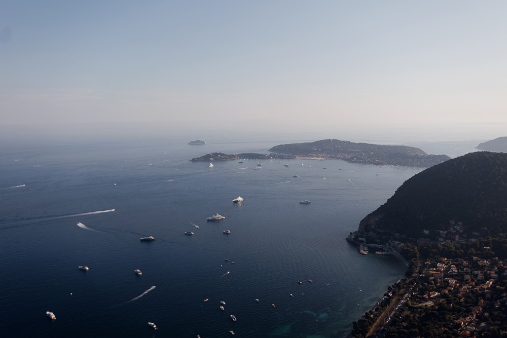 View of the Mediterranean on the French Riviera