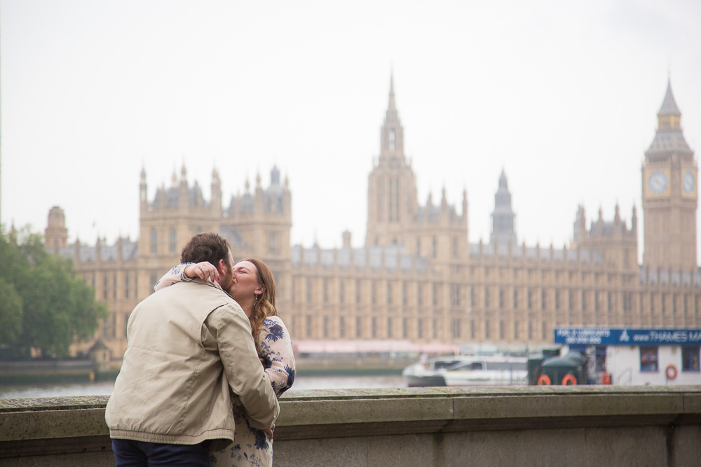 Emotional surprise proposal in South Bank London 3