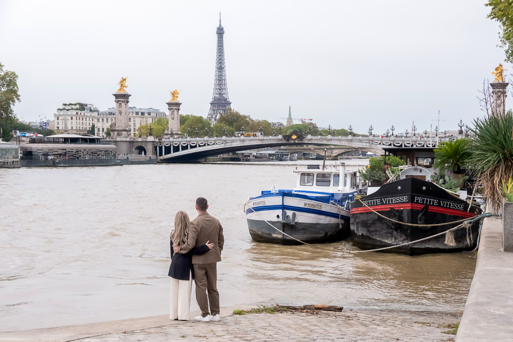 Seine River view of Pont Alexandre III